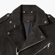 Load image into Gallery viewer, Motorcycle Jacket | Dark Olive Suede
